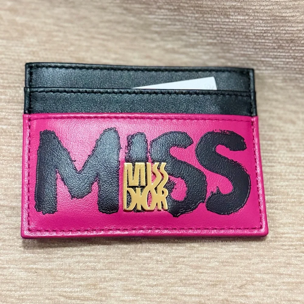 Miss Dior Purple and Fuscia pink Card Holder